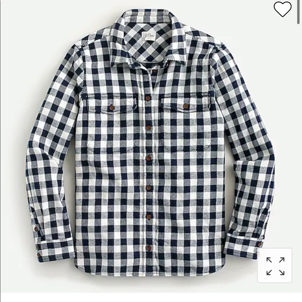 Jcrew shirt jacket in buffalo plaid NWT